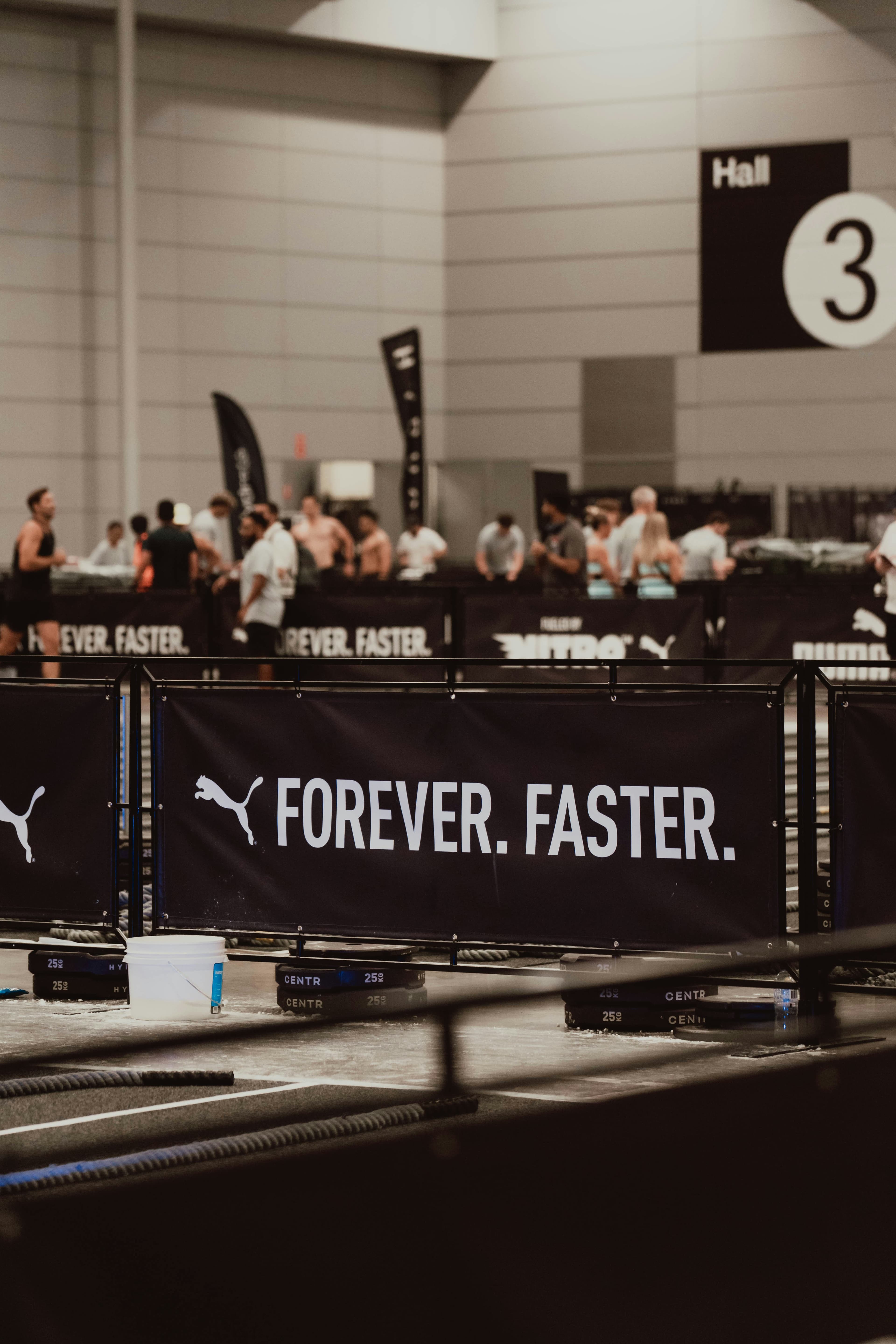 Athlete competing in a fitness event